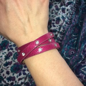 Magenta Studded Wrap Bracelet!